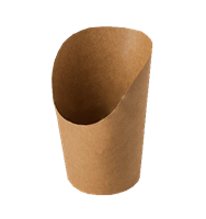 Papírový kornout EKO na hranolky 350 ml kraft