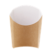 Papírová kapsa EKO na hranolky 105x50x110 mm hnědá ideal pack®