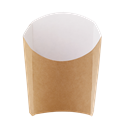 Papírová kapsa EKO na hranolky 105x50x110 mm hnědá ideal pack®