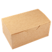 Papírový box / krabička EKO na nugety 150x91x70 mm hnědý ideal pack®