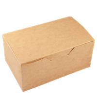 Papírový box / krabička EKO na nugety 150x91x70 mm hnědý ideal pack®