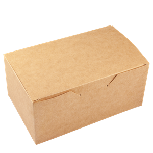 Papírový box / krabička EKO na nugety 150x91x70 mm hnědý ideal pack®