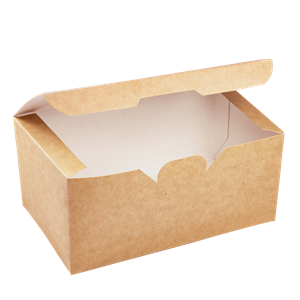 Papírový box / krabička EKO na nugety 150x91x70 mm hnědý ideal pack®