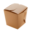 Papírový box EKO na nudle 560 ml hranaté dno hnědý