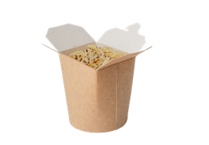 Papírový box EKO na nudle 700 ml kulaté dno kraft