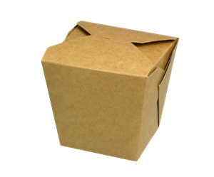 Papírový box EKO na nudle 900 ml hranaté dno kraft