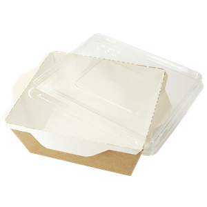 Plastové víčko PET na misku 121x106 mm transparentní 