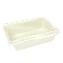 Papírový box / miska EKO na salát 145x95x45 mm bílý s transp. víčkem