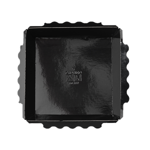 Papírový box / miska EKO na salát 150x150x50 mm hnědo-černý s transp. víčkem