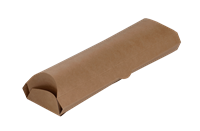 Papírová kapsa EKO na wrap / tortillu 200x70x55 mm kraft ideal pack®