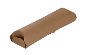 Papírová kapsa EKO na wrap / tortillu 200x70x55 mm kraft ideal pack®