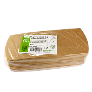 Papírový pásek EKO na bagetu 230x91 mm hnědý ideal pack®