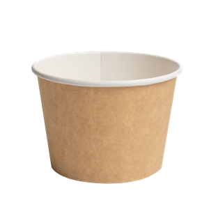 Papírová miska EKO na polévku / salát 135x103x95 mm 900 ml hnědá