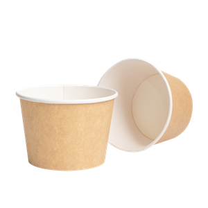 Papírová miska EKO na polévku / salát 135x103x95 mm 900 ml hnědá