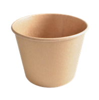 Papírová miska EKO na polévku / salát 140x105x100 mm 900 ml kraft