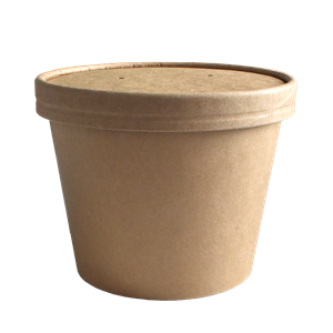 Papírová miska EKO na polévku / salát 140x105x100 mm 900 ml kraft