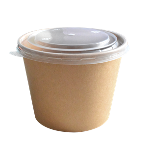 Plastové víčko PP na misku EKO na polévku / salát O140 mm transparentní 