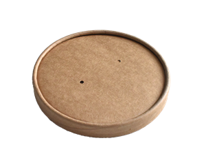 Papírové víčko na misku EKO na polévku / salát O140 mm kraft