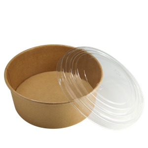 Papírová miska EKO na salát 168x147x64 mm 1090 ml kraft