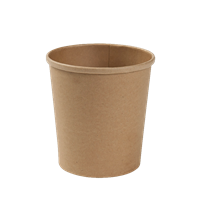 Papírová miska EKO na polévku 300 ml kraft O90 mm
