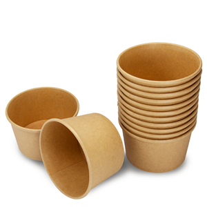 Papírová miska EKO na polévku 230 ml kraft ideal pack®