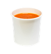 Papírová miska EKO na polévku 340 ml bílá