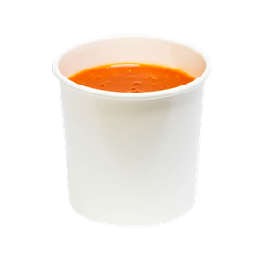 Papírová miska EKO na polévku 340 ml bílá