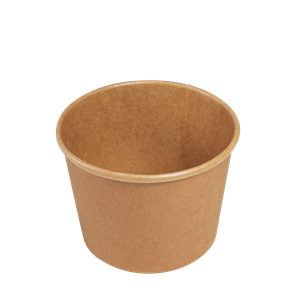 Papírová miska EKO na polévku 300 ml kraft 