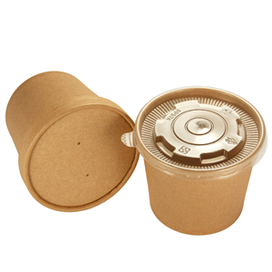 Papírová miska EKO na polévku 300 ml kraft ideal pack®