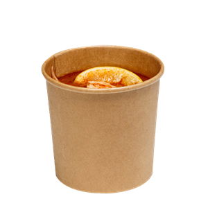 Papírová miska EKO na polévku 450 ml kraft 