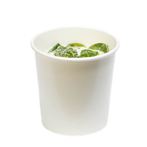 Papírová miska EKO na polévku 450 ml bílá