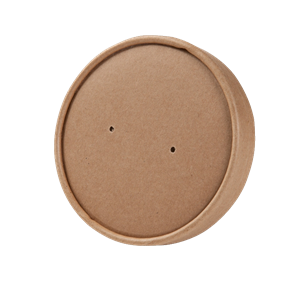 Papírové víčko na misku na polévku 450 ml kraft