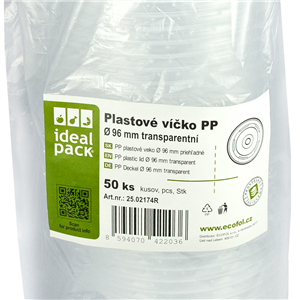 Plastové víčko na misku na polévku 230 - 400 ml ideal pack®