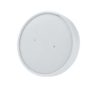 Papírové víčko na misku na polévku 400 ml bílé