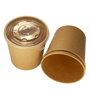 Papírová miska EKO na polévku 750 ml kraft ideal pack®