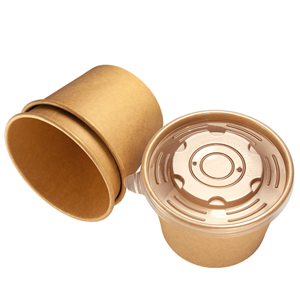 Papírová miska EKO na polévku 500 ml kraft ideal pack®