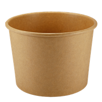 Papírová miska EKO na polévku 500 ml kraft ideal pack®