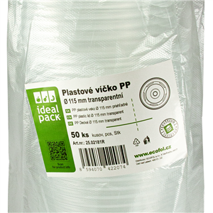 Plastové víčko na misku na polévku 500 - 750 ml ideal pack®