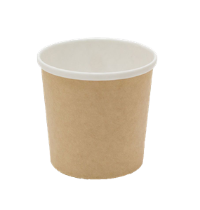 Papírová miska EKO na polévku 500 ml hnědá O98 mm