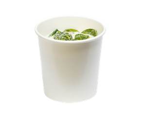 Papírová miska EKO na polévku 950 ml bílá