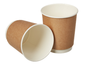 Papírový kelímek EKO 0,25 l CTG dvouvrstvý hnědý O80mm