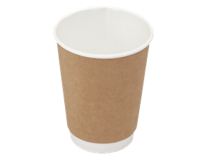 Papírový kelímek EKO 0,35 l CTG dvouvrstvý hnědý O90mm