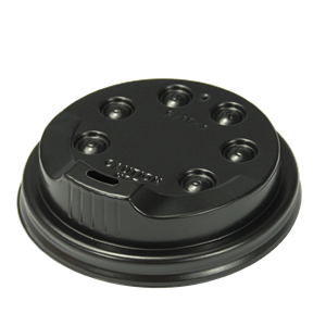 Plastové víčko na EKO kelímky CTG O80 mm černé ideal pack®