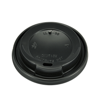 Plastové víčko na EKO kelímky CTG O90 mm černé ideal pack®