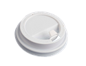 Plastové víčko na EKO kelímky CTG 0,35 l uzavíratelné bílé