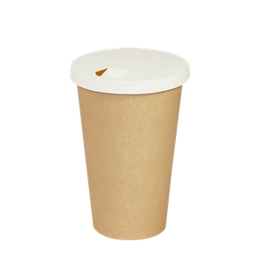 Papírové víčko na kelímky CTG O80mm 100% recyklovatelné bílé 