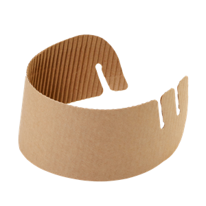 Papírový obal / návlek EKO na kelímek 270x55 mm hnědý ideal pack®