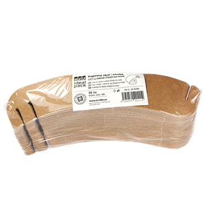 Papírový obal / návlek EKO na kelímek 270x55 mm hnědý ideal pack®