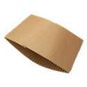 Papírový obal / návlek EKO na kelímek papírový 300-500ml hnědý             
