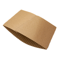 Papírový obal / návlek EKO na kelímek papírový 300-500ml hnědý             